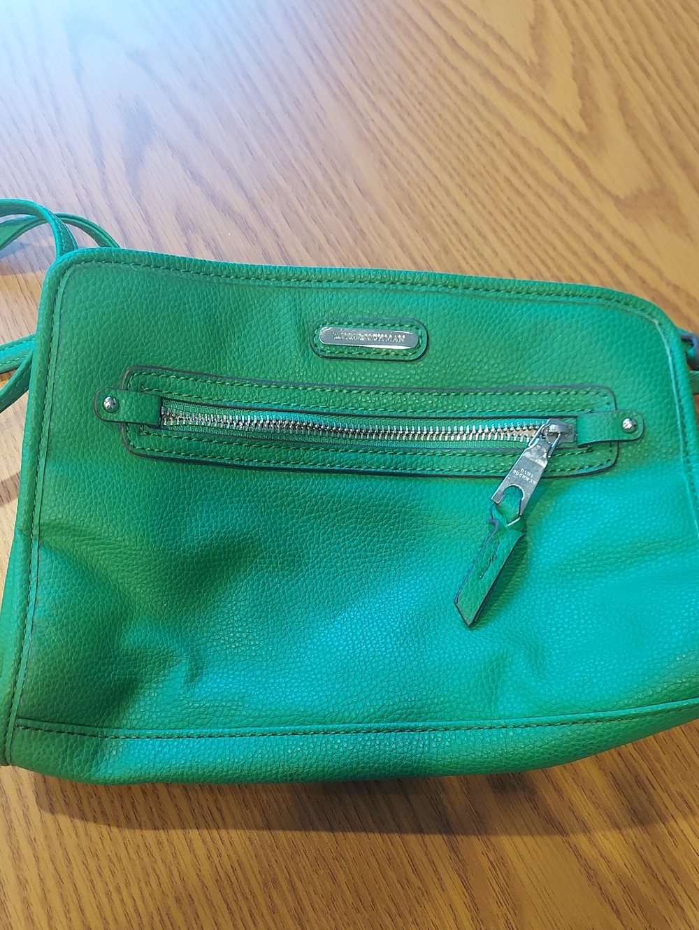 Dana Buchman Emerald Green Leather Crossbody